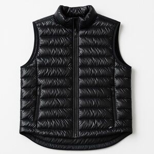 JoyLab Cropped Quilted Relaxed Puffer Vest Black Size Small